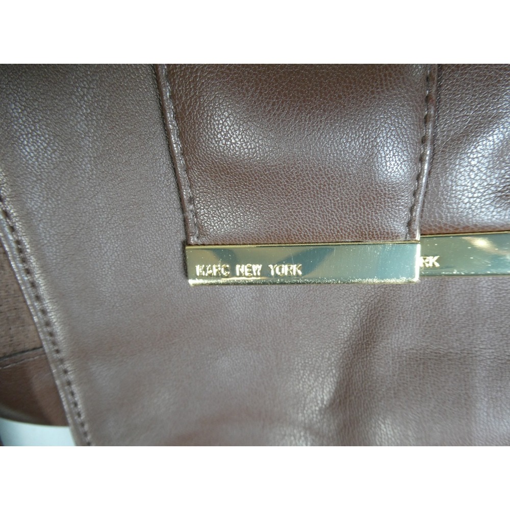 Marc New York‎ Faux Leather Trench Coat Women's Medium Brown M5MJ0365 – Belted - Picture 6 of 11